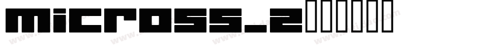 micross_2字体转换
