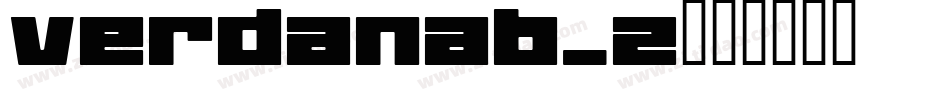 verdanab_2字体转换