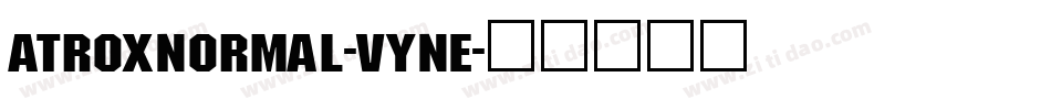 AtroxNormal-vynE字体转换