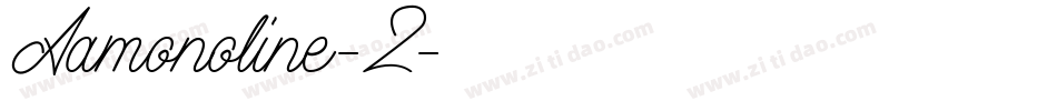 Aamonoline-2字体转换