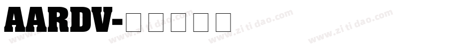 AARDV字体转换