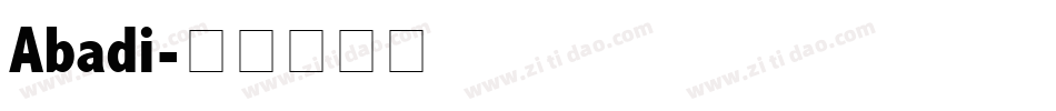 Abadi字体转换