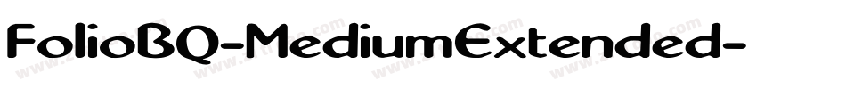 FolioBQ-MediumExtended字体转换