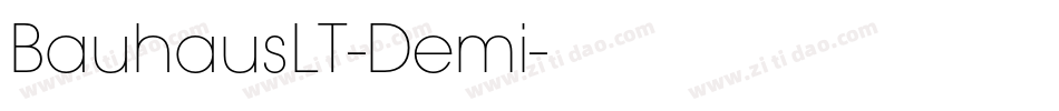 BauhausLT-Demi字体转换