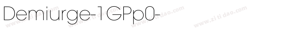 Demiurge-1GPp0字体转换
