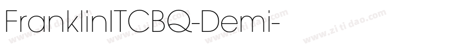 FranklinITCBQ-Demi字体转换