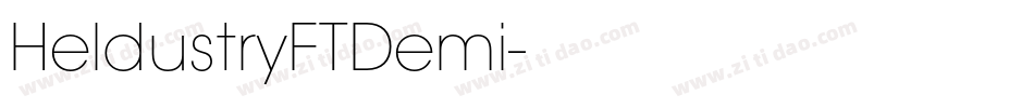 HeldustryFTDemi字体转换