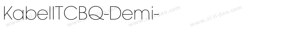 KabelITCBQ-Demi字体转换