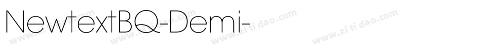 NewtextBQ-Demi字体转换