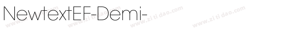 NewtextEF-Demi字体转换