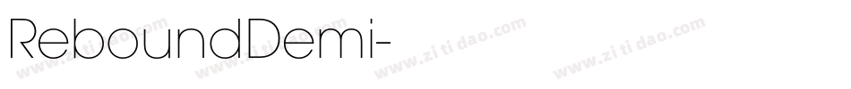 ReboundDemi字体转换