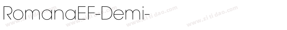 RomanaEF-Demi字体转换