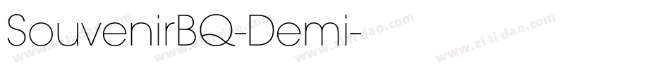SouvenirBQ-Demi字体转换