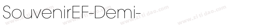 SouvenirEF-Demi字体转换