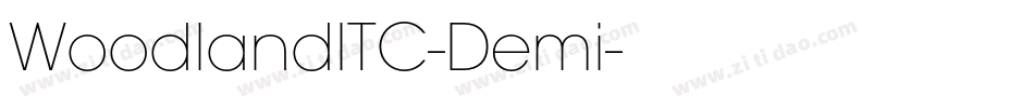WoodlandITC-Demi字体转换