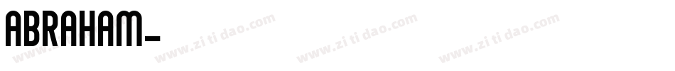 Abraham字体转换
