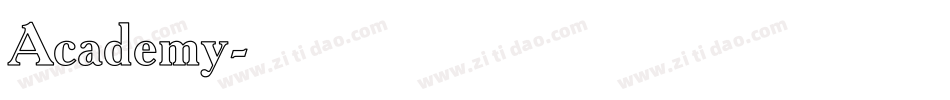 Academy字体转换