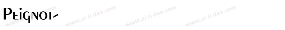Peignot字体转换