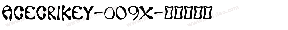AceCrikey-0O9X字体转换
