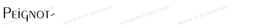 Peignot字体转换