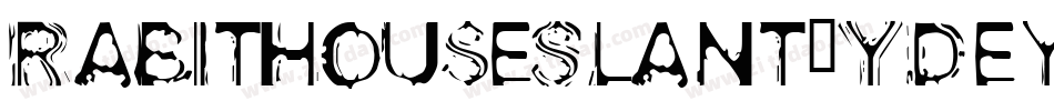 RabitHouseSlant-YDey字体转换