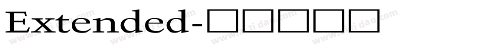 Extended字体转换