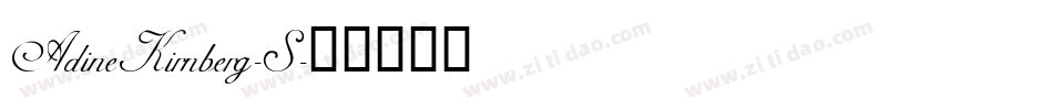 AdineKirnberg-S字体转换