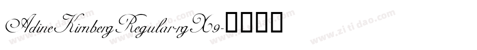 AdineKirnbergRegular-rgX9字体转换