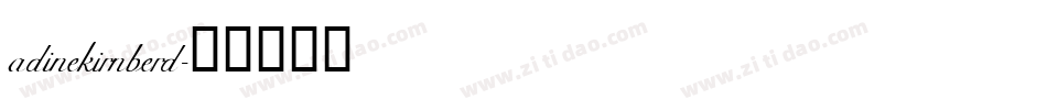 adinekirnberd字体转换