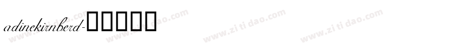 adinekirnberd字体转换