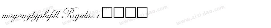 mayanglyphsfill-Regular-1字体转换