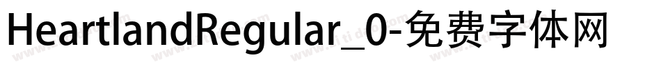 HeartlandRegular_0字体转换