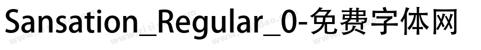 Sansation_Regular_0字体转换