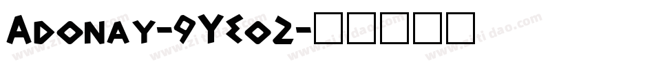 Adonay-9YEo2字体转换