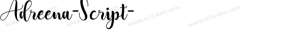 Adreena-Script字体转换