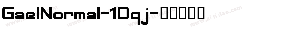 GaelNormal-1Dqj字体转换