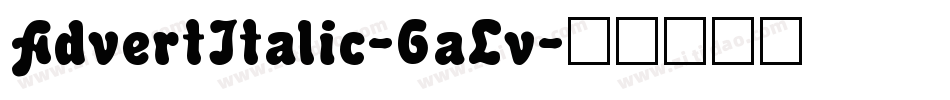 AdvertItalic-6aLv字体转换