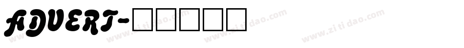 ADVERT字体转换
