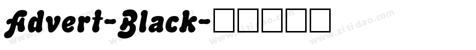 Advert-Black字体转换