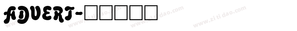 ADVERT字体转换