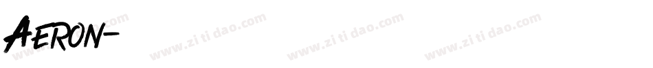 Aeron字体转换