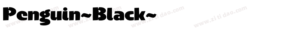Penguin-Black字体转换
