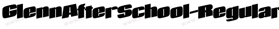 GlennAfterSchool-Regular字体转换