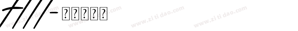 FIII字体转换