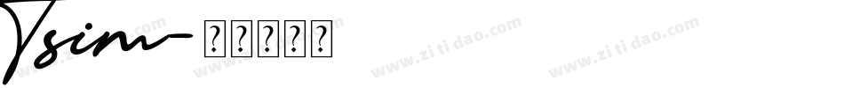 Tsim字体转换