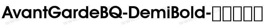 AvantGardeBQ-DemiBold字体转换