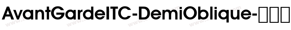 AvantGardeITC-DemiOblique字体转换