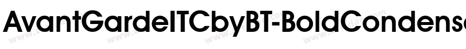 AvantGardeITCbyBT-BoldCondensed字体转换