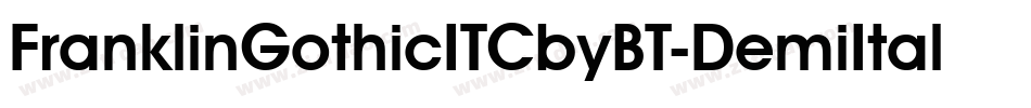 FranklinGothicITCbyBT-DemiItal字体转换