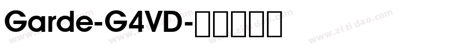 Garde-G4VD字体转换